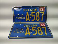 1956 Old Timer License Plates With 1960 Tags - A-587 - Very Good to Excellent picture