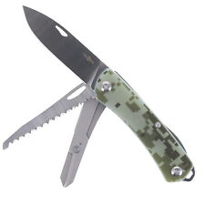 Two Sun Folding Knife/Multi-Tool Camo Handle Plain Edge TS206-Camo picture