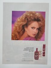 Perma Soft Womens Hair Care Products Beautiful Brunette 1986 Vintage Print Ad picture