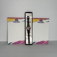 Taco Bell Vintage New Sweda Watch and Two Notepads Franchise Swag 1992-1994 picture