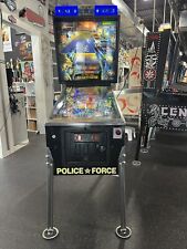 1989 POLICE FORCE PINBALL MACHINE LEDS POLICE PROFESSIONAL TECHS picture