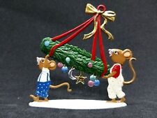 WILHELM SCHWEIZER GERMAN ZINNFIGUREN - Mice Carrying Advent Wreath (2.5