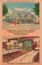Shartlesville, Pennsylvania Postcard Haag's Hotel Restaurant About 1934  T4 picture