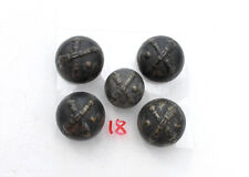 BOMB BUTTONS MILITARY UNIFORM ARTILLERY 1873-14 GRENADE CROSS CANNON 16.19mm picture