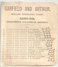 1880 James GARFIELD & Chester ARTHUR Regular Republican Ticket picture