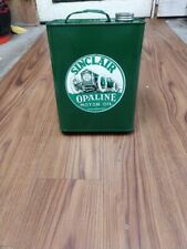 VINTAGE  MOTOR OIL 2 GALLON CAN EMPTY USED COLLECTABLE GARAGE ART RECREATION picture