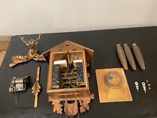 PARTS ONLY Vintage German Cuckoo Clock-Not Working-Parts Only READ DISCRIPTION picture