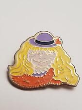 Blond Lady Girl Purple Hat Unusual Design Lapel Pin 1866 picture