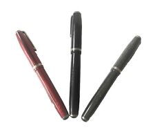 Lot Of 3 Vintage Esterbrook Fountain Pens Burgundy Red, Gray Black w Nibs picture