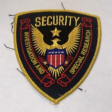 investigation special research patch OBSOLETE SHOULDER RARE HTF POLICE picture