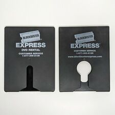 (2) BLOCKBUSTER EXPRESS Plastic Sleeve DVD rental kiosk case Blockbuster Video picture