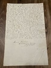 HAND WRITTEN 1820s ORIGINAL LETTER  Chickasaw Agency NATIVE AMERICAN Mississippi picture