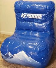 Keystone Light Beer Inflatable Chair Brand New Blue Mountains Never Inflated picture