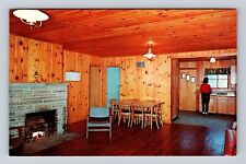 Mathias WV-West Virginia, Cabin Interior, Antique, Vintage Souvenir Postcard picture