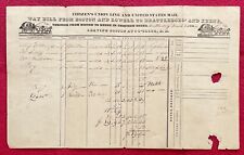 CITIZENS UNION LINE AND UNITED STATES MAIL 1834 WAYBILL - LIST OF PASSENGERS picture