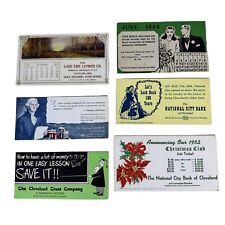 Lot of 6 Vintage Cleveland Ohio Advertising Ink Blotters Early to Mid 1900's picture
