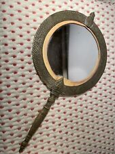 Antique TIFFANY ALHAMBRA Bronze Heavy Vanity Hand Mirror  c. 1915 13.5