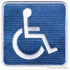 HANDICAPPED SIGN embroidered PATCH PARKING STREET ROAD SIGN iron-on DISABLED new picture