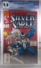 🔥 CGC 9.8 NM/MT SILVER SABLE AND THE WILD PACK #19 VENOM SIEGE OF DARKNESS 1993 picture