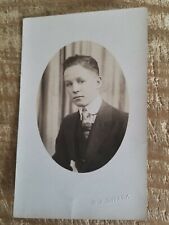 A BOY.VTG EARLY 1900'S REAL PHOTO POSTCARD*P7 picture
