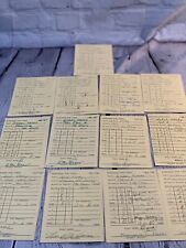 Lot of 14 VINTAGE report cards Miamisburg, Ohio 1960’s High School 1966-1968 picture