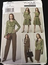 Vogue Pattern 8701 Wardrobe Fitted Jacket Pants Skirt Dress Sz 14-20 Uncut picture