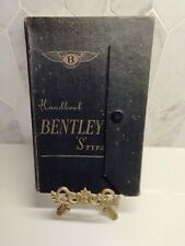 Vintage Bentley S Type Original 1931 Handbook Manual Car Owner Instruction Book picture