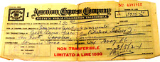 1924 American Express 250 Dollar Check picture