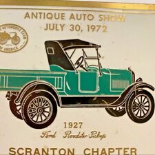 1972 Antique Car Show Meet AACA 1927 Ford The Roadster Pickup Scranton PA Plaque picture