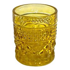 YELLOW Wexford Anchor Hocking Whisky Shot Glass Toothpick Holder RARE 2.5