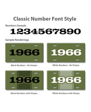 1935 Customizable License Plate - 15 colors - 4 font styles - Made in the USA picture