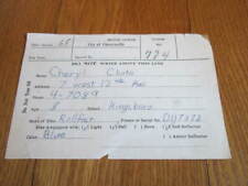 Vtg Bicycle License Registration 1960's Gloversville NY Rollfast Bike Paper Form picture