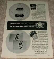 1953 Exakta VX Camera Ad - Split-image Finder NICE picture