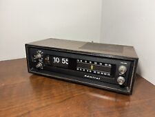 🍊Vintage Admiral FM/AM Flip Clock Digital Alarm Radio | Model CRF-921 Woodgrain picture