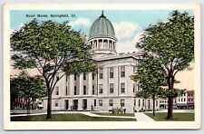 Postcard Court House, Front View, Springfield Illinois Unposted picture