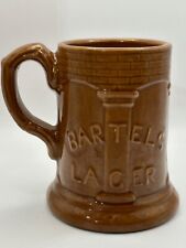 Vintage Antique Syracuse Bartels Lager Beer Mug Chittenango Pottery Brewery NY picture