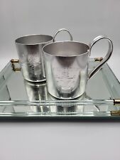 Smirnoff Vintage Vodka Moscow Mule Cup 10 oz Aluminum Copper Set Of 2 picture