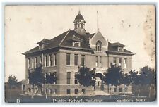 c1910's Public School Building Sanborn Minnesota MN RPPC Photo Antique Postcard picture
