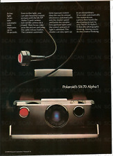 1978 Polaroid SX-70 Alpha 1 Vintage Magazine  Ad  Land Camera picture