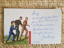 VTG 10TH ANNIVERSARY BOYSCOUTS CARD NOTE.4/30/83.*P69 picture