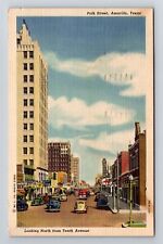 Amarillo TX-Texas, Polk Street, Antique Vintage c1950 Souvenir Postcard picture