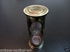 Antique Nautical Brass Sand Timer Marine Collectible Gift picture