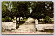 c1910 Entrance National Cemetery Murfreesboro Tennessee P364A picture