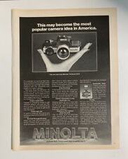 1978 Minolta 110 Zoom SLR Camera Print Ad Advertisemen Most Popular Camera Idea picture
