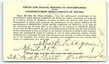 1927 GOLDFIELD DEEP MINES OF NEVADA JUNE MEETING STOCKHOLDERS POSTCARD P1915 picture