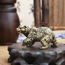 Solid Brass Bear Figurine Statue Animal Figurines Toys House Desktop Decoration， picture