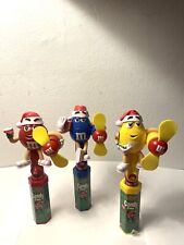 M&Ms Vintage Christmas Candy Fan Dispenser Without Candy (set of 3) picture
