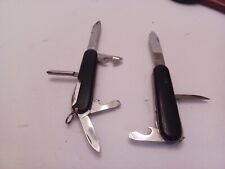 Victorinox OFFICIER SUISSE BLACK Army Knife & COLLBEI W. GERMANY KNIFE USED picture