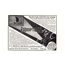 1912 Radioptican: When Friends Ask What I Saw In Europe Vintage Print Ad picture