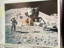 JIM IRWIN Signed Apollo 15 Moon Photo 8x10 inch Moonwalker NASA Astronaut picture